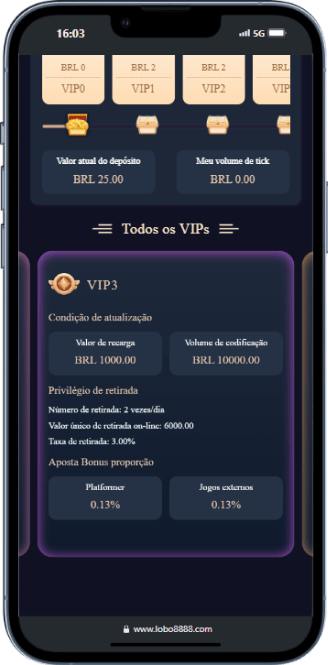 Programa Vip na plataforma