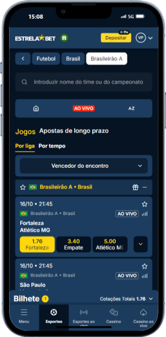 Fazendo apostas com pagamento antecipado na Estrela Bet