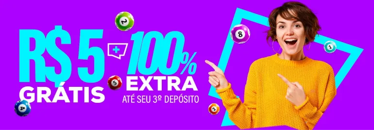 Bônus da Betmotion que dá 5 reais grátis para apostar no bingo online se você depositar R$20 na casa