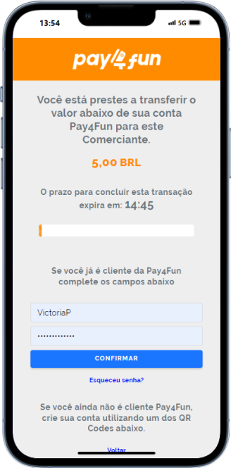 Página de depósito da Pya4Fun em uma casa de apostas