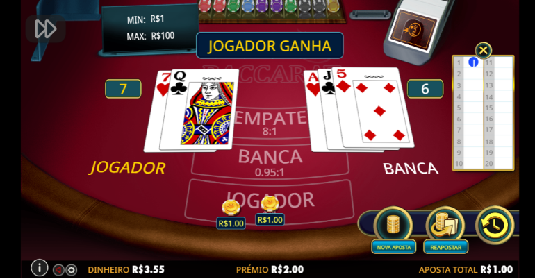 baccarat 1xbet vitoria 1 2