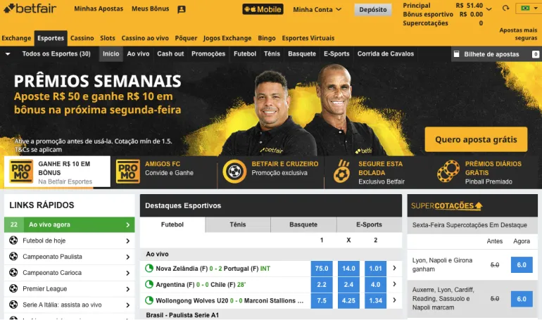 Betfair foi a primeira bolsa de apostas do mundo