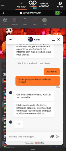 O suporte ao cliente do Apostou.com é um dos mais confiáveis do mercado, sendo totalmente adaptado para o brasileiro