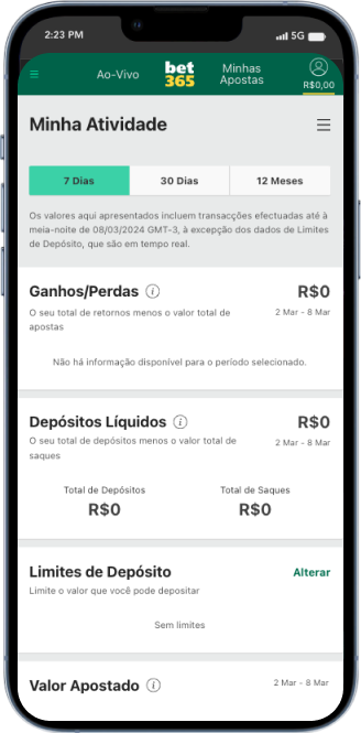bet365 screenshot minha atividade