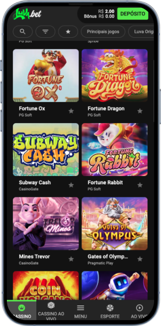 Jogos de cassino na Luva Bet