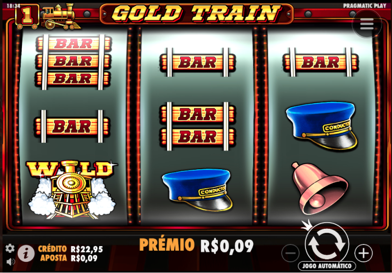Slot Gold Train com alto RTP  