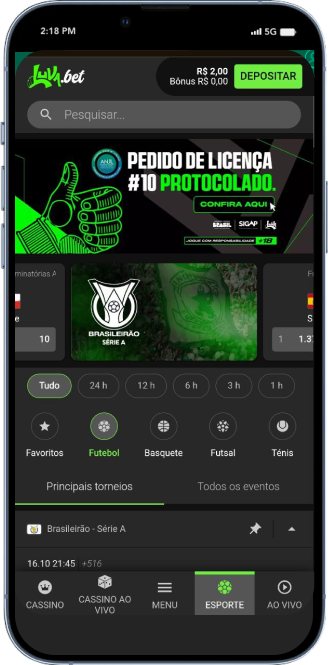 Fazendo uma aposta no mercado de 1.5 gols na Luva Bet