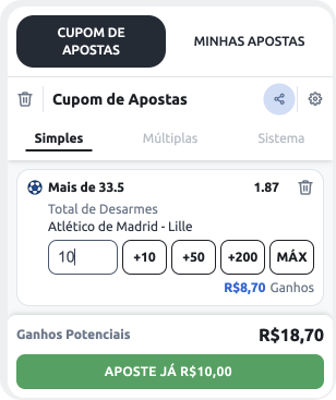 Cupom de apostas no Tackle Betano