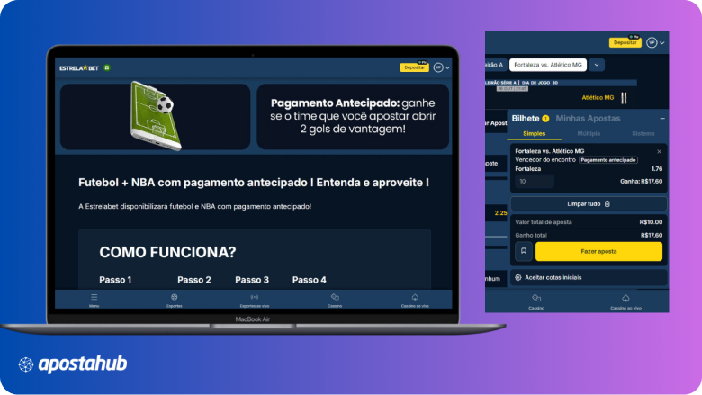 Apostas com pagamento antecipado na plataforma Estrela Bet