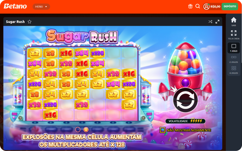 Slots que pagam no cadastro, jogo Sugar Rush