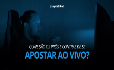 representação gráfica do artigo sobre os prós e contras de apostar ao vivo